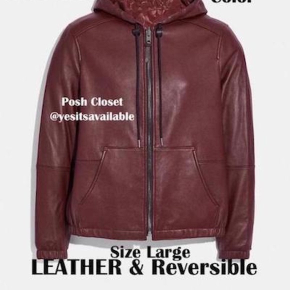 ⛔ SOLD ELSEWHERE ⛔ COACH Leather Reversible Jacket - Picture 3 of 4